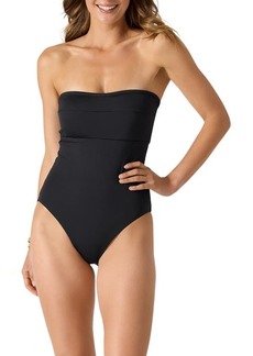 Tommy Bahama Palm Modern Strapless One-Piece Swimsuit