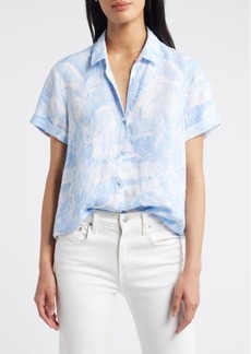 Tommy Bahama Palma Short Sleeve Toile Linen Button-Up Shirt