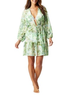 Tommy Bahama Paradise Fronds Long Sleeve Cover-Up Dress