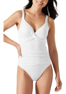Tommy Bahama Pearl Underwire Twist Front One-Piece Swimsuit