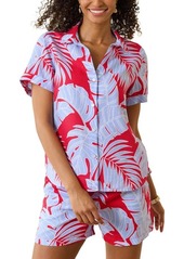 Tommy Bahama Peninsula Palms Short Sleeve Linen Button-Up Shirt