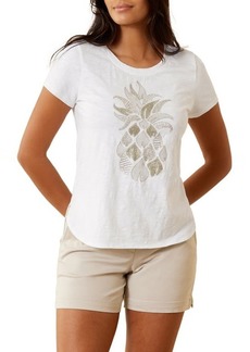 Tommy Bahama Pineapple Lux Sequin Beaded T-Shirt