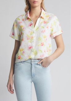 Tommy Bahama Royal Resort Floral Short Sleeve Linen Button-Up Shirt