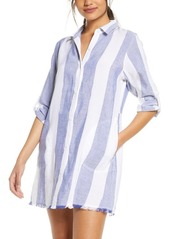 Tommy Bahama Rugby Beach Stripe Cover-Up Tunic Shirt