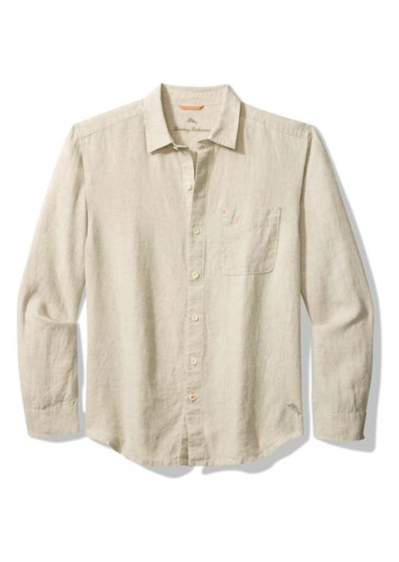 Tommy Bahama Sea Glass Breezer Classic Fit Button-Up Linen Shirt