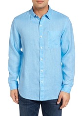 Tommy Bahama Sea Glass Breezer Classic Fit Button-Up Linen Shirt