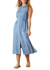 Tommy Bahama Sleeveless Chambray Midi Shirtdress