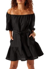 Tommy Bahama St. Lucia Off the Shoulder Tiered Dress