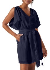 Tommy Bahama St. Lucia Split Sleeve Linen Blend Cover-Up Dress