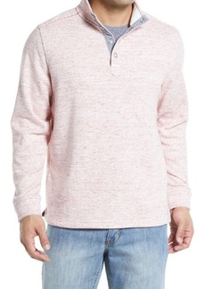 Tommy Bahama Summit Quarter Snap Pullover in Meritage Wine Heather at Nordstrom