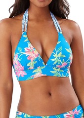 Tommy Bahama Sun Lilies Reversible Halter Swim Top
