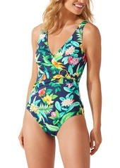 Tommy Bahama Tropi-Calling Clara One-Piece Swimsuit in Mare Navy at Nordstrom