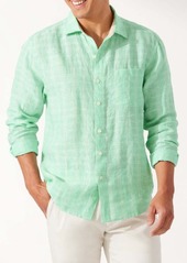 Tommy Bahama Ventana Plaid Linen Button-Up Shirt