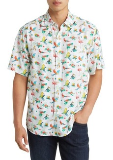 Tommy Bahama Veracruz Bay Holiday Birds Short Sleeve Button-Up Shirt