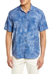 Tommy Bahama Veracruz Cay Etched Indigo Button-Up Shirt in Dk Cobalt at Nordstrom