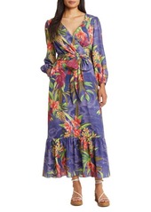 Tommy Bahama Villa Views Long Sleeve Floral Maxi Dress