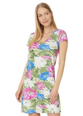 Tommy Bahama Women's Darcy Lush Lotus V Cap Dress