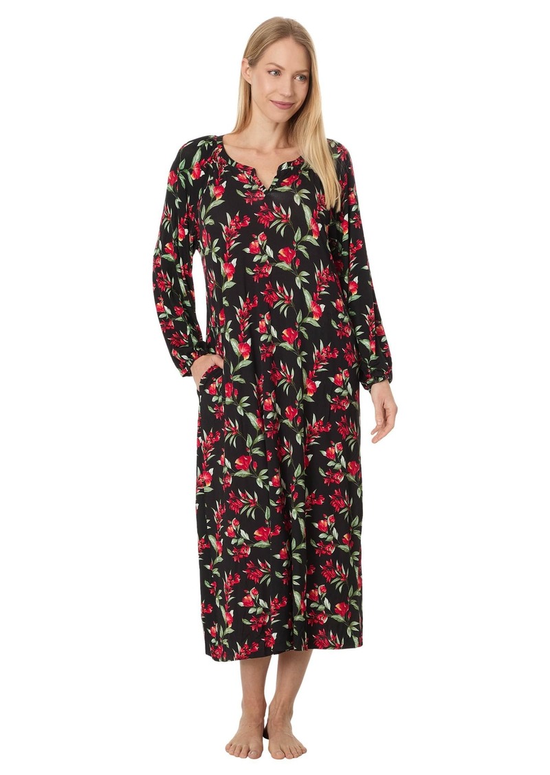 Tommy Bahama Women's Knit Long Sleeve Maxi Gown