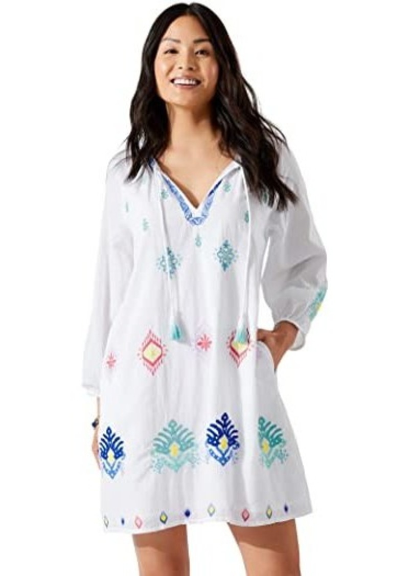 Tommy Bahama Watercolor Ikat Split-Neck Tunic