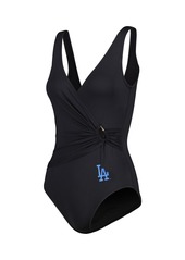Women's Tommy Bahama Black Los Angeles Dodgers Pearl Clara One-Piece Swimsuit - Black