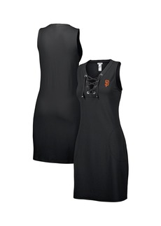 Women's Tommy Bahama Black San Francisco Giants Island Cays Lace-Up Spa Dress - Black