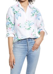 Tommy Bahama Floral Fronds Linen Blouse
