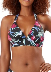 Women's Tommy Bahama Midnight Orchid Reversible Halter Strap Bikini Top