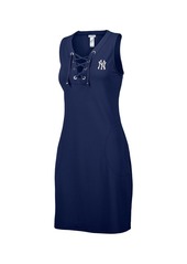 Women's Tommy Bahama Navy New York Yankees Island Cays Lace-Up Spa Dress - Navy