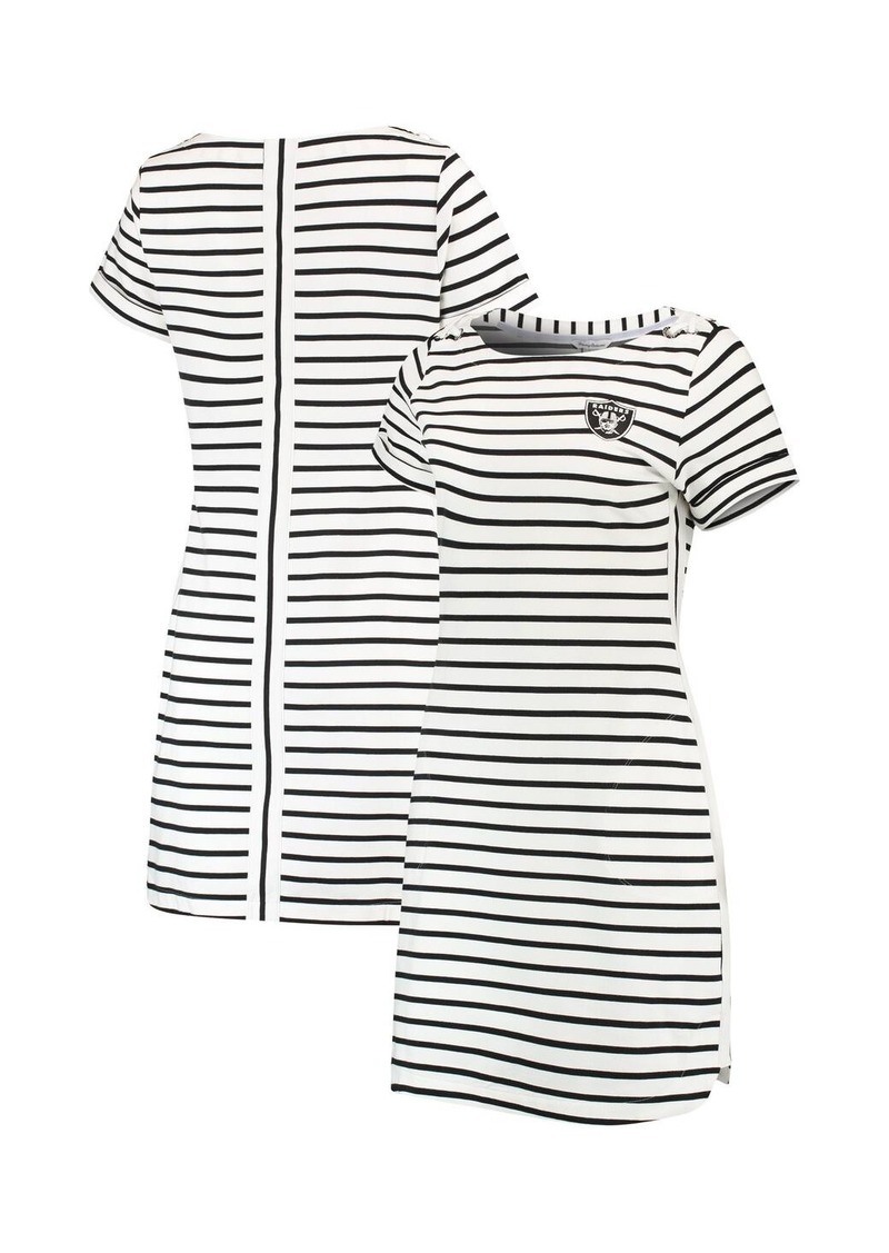 Women's Tommy Bahama White Las Vegas Raiders Tri-Blend Jovanna Striped Dress - White