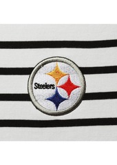 Women's Tommy Bahama White Pittsburgh Steelers Tri-Blend Jovanna Striped Dress - White