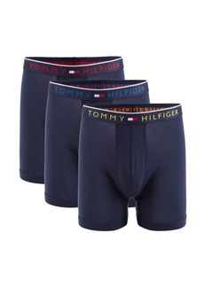 Tommy Hilfiger Men's Cotton Classics 3 Pack Slim Fit Woven Boxer