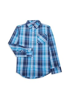 Tommy Hilfiger Boy's Plaid Button Down Collar Shirt