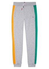 Tommy Hilfiger Kids' Colorblock Sweatpants in Grey Heather at Nordstrom