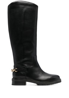 Tommy Hilfiger chain-link detail boots