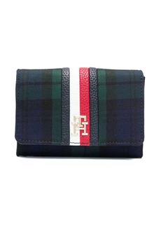 Tommy Hilfiger check-pattern fold-over purse