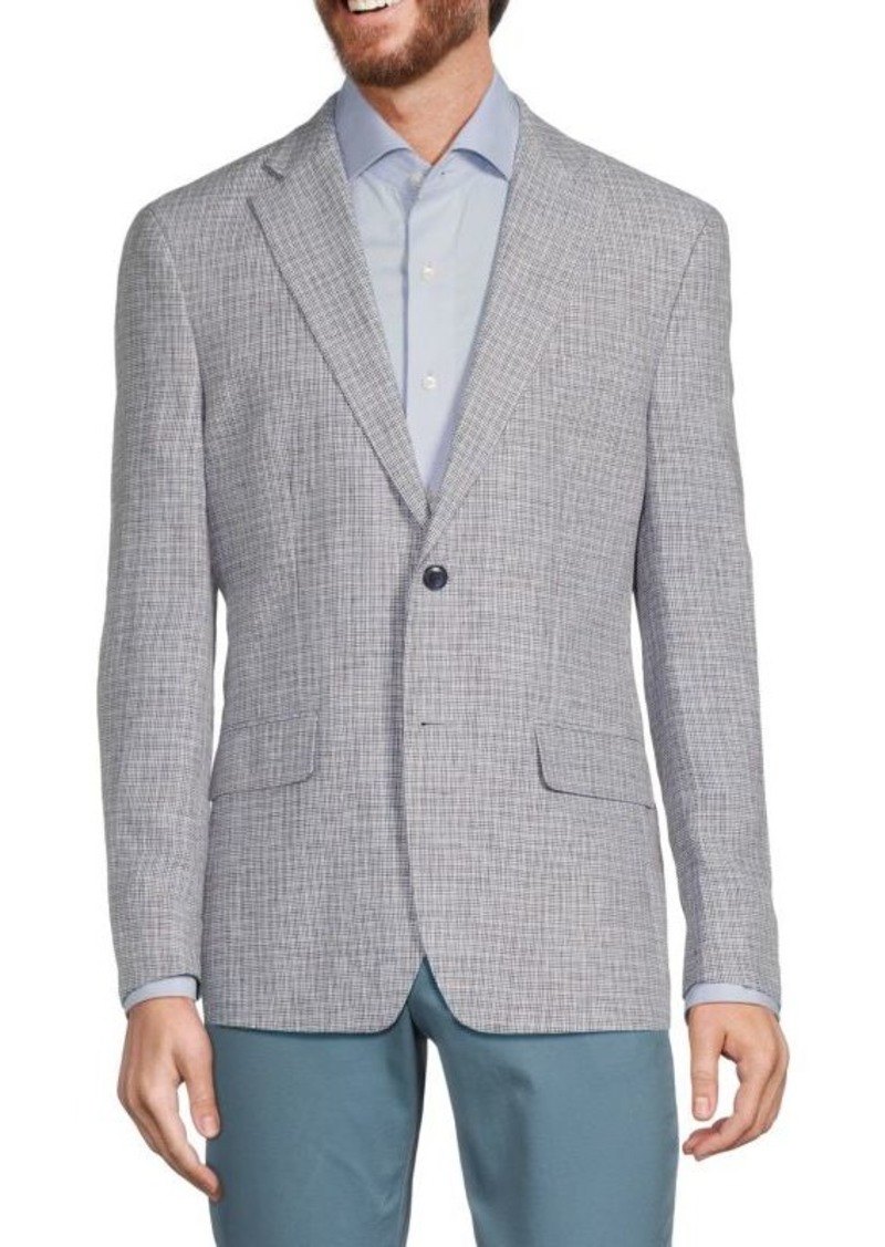 Tommy Hilfiger Checked Linen Blazer