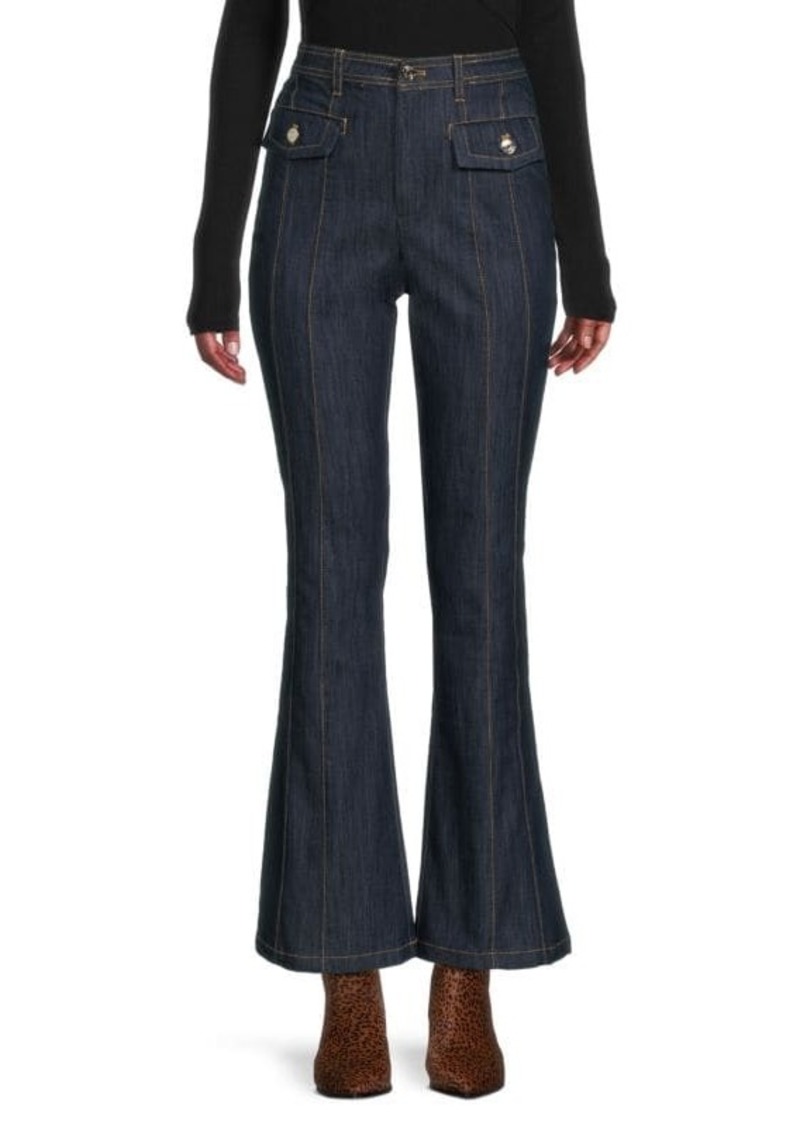 Tommy Hilfiger Contrast Seam Flared Jeans