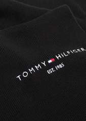 Tommy Hilfiger cotton logo-embroidered scarf