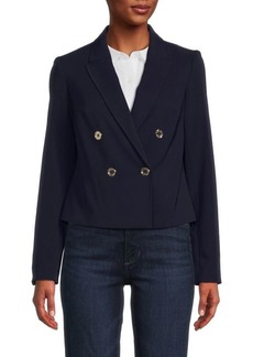 Tommy Hilfiger Double Breasted Cropped Blazer