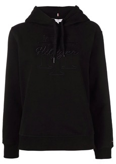 Tommy Hilfiger embroidered-logo cotton hoodie