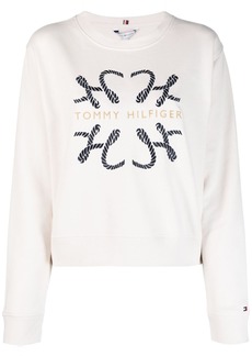 Tommy Hilfiger embroidered-logo crew-neck top