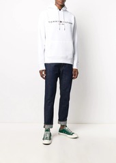 Tommy Hilfiger embroidered logo drawstring hoodie