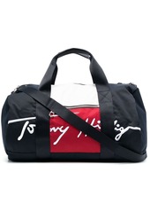 Tommy Hilfiger embroidered-logo holdall bag