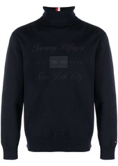 Tommy Hilfiger embroidered-logo knit jumper