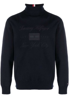 Tommy Hilfiger embroidered-logo knit jumper