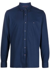 Tommy Hilfiger embroidered-logo long-sleeve shirt