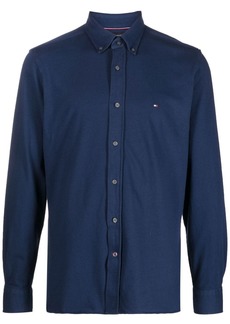 Tommy Hilfiger embroidered-logo long-sleeve shirt