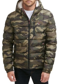 Tommy Hilfiger Faux Fur Hooded Puffer Jacket