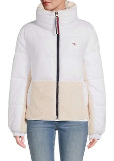 Tommy Hilfiger Faux Shearling Quilted Jacket