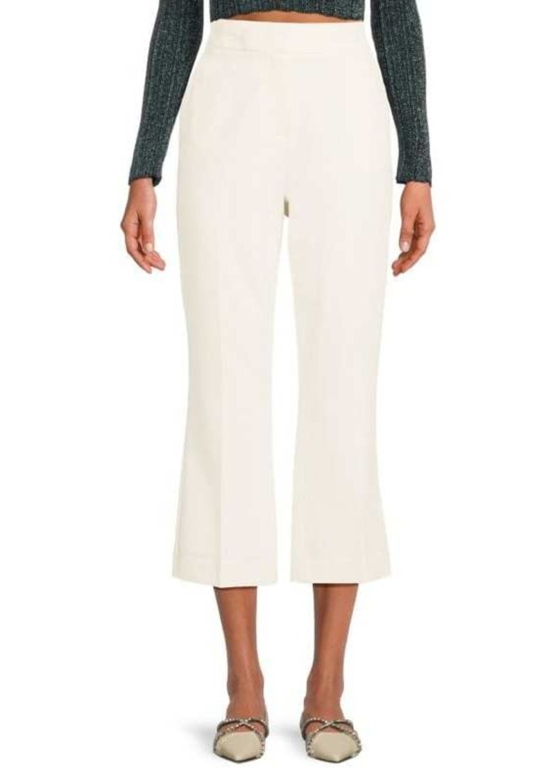 Tommy Hilfiger Flat Front Flared Cropped Pants